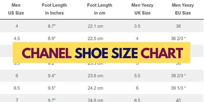 chanel sizes shoes|chanel shoe size conversion.